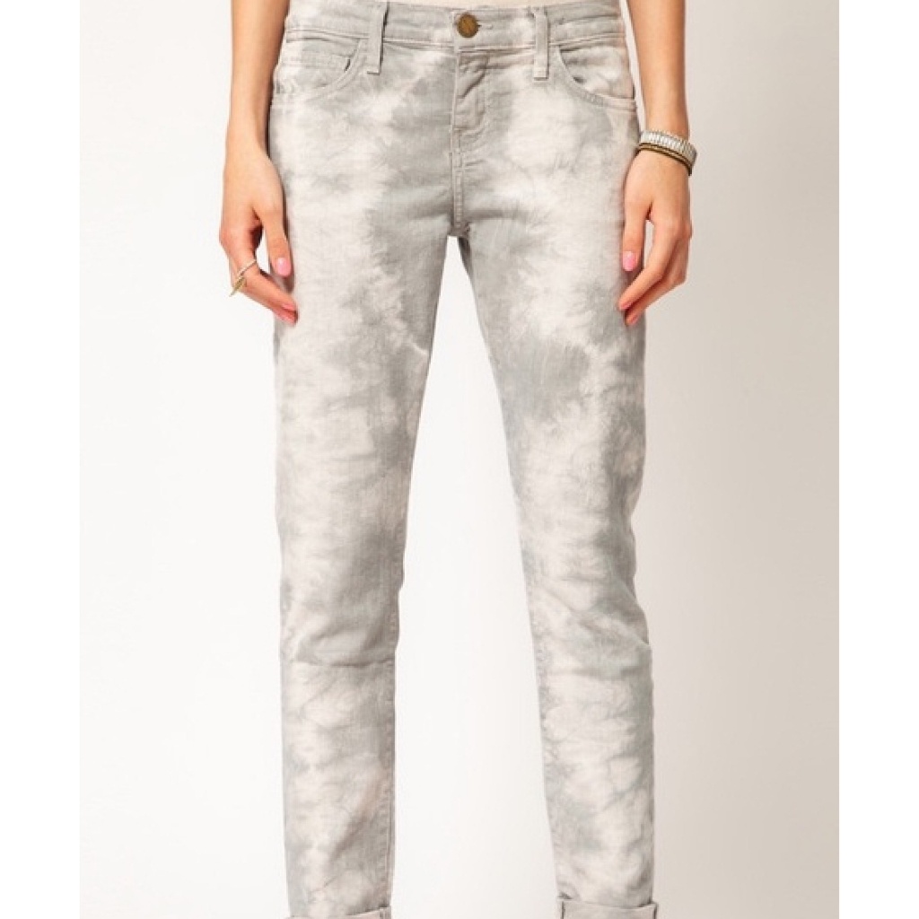 Current Elliott Roller Grey Cloud Tie Dye Jeans 27